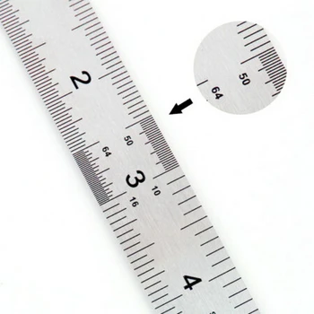 

15cm Double Side CM/Inch Rulers Stainless Steel Straight Ruler Measuring Tool