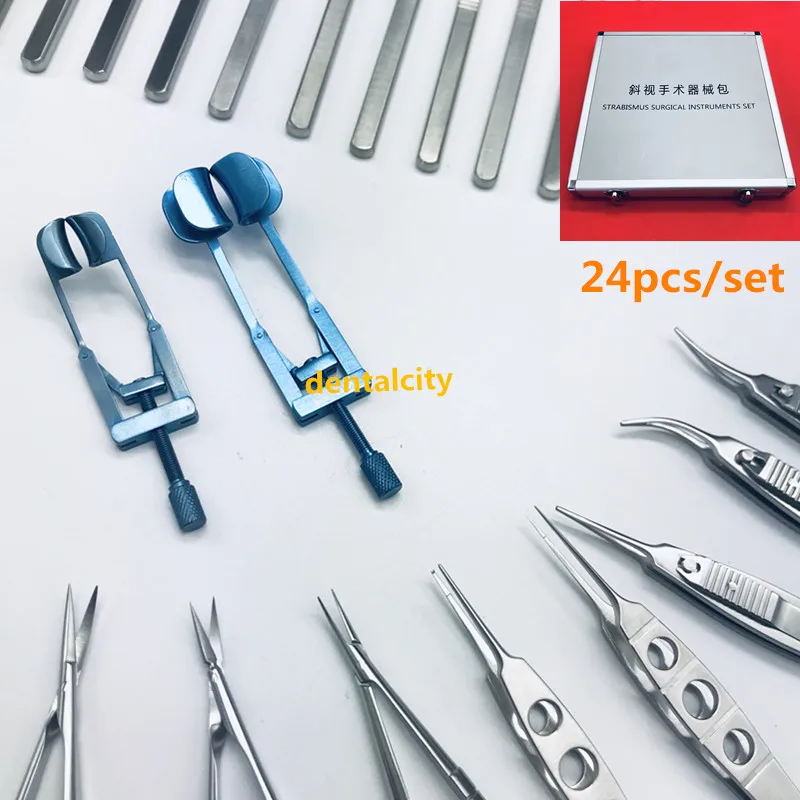 Stainless steel Strabismus Ophthalmic Eye Micro Surgery Surgical Instruments set