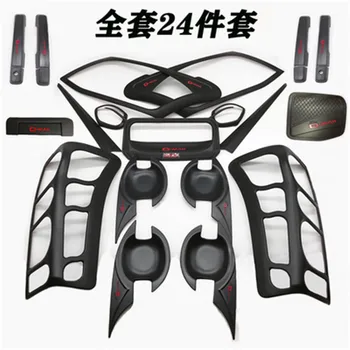 

ABS Fuel Tank Cover Gas Tank Cover Front Rear headlight Lamp Cover Door Handle Cover for ISUZU DMAX D-MAX 2012-2015 Car fast
