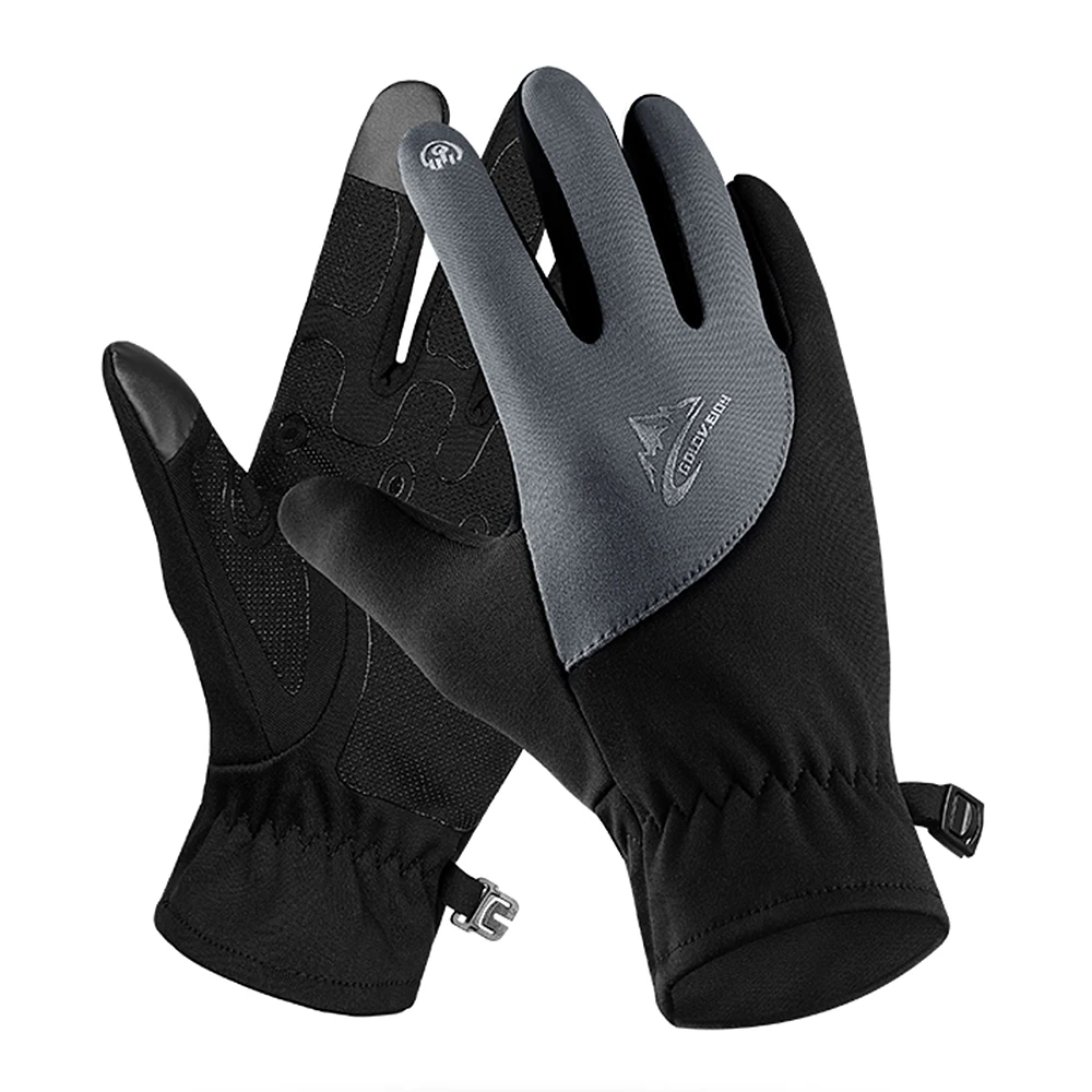 Морозостойкие унисекс водонепроницаемые Зимние перчатки для велоспорта тонкие теплые перчатки с подкладкой для сенсорного экрана холодную погоду ветрозащитные противоскользящие