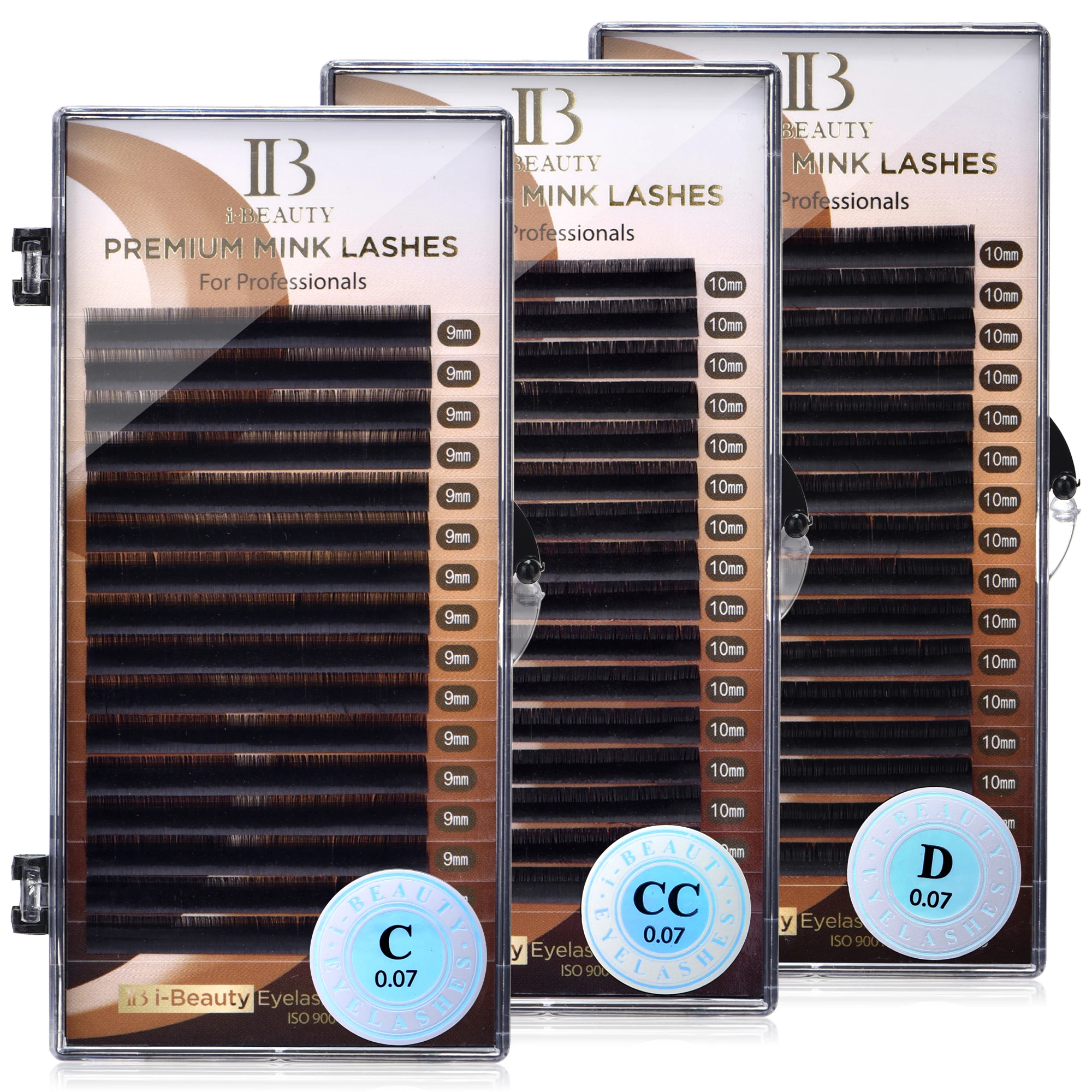 I Beauty Eyelash Extension Premium Real Mink Eyelashes Cc Ss D Curl Ibeauty  Volume Lash Origianl Ib Lash Korea 7-16mm New - False Eyelashes - AliExpress