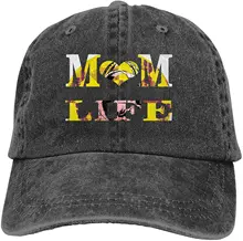 

Mom Life Sports Denim Cap Adjustable Unisex Plain Baseball Cowboy Snapback Hat
