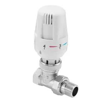 

Automatic Thermostatic Valve Temperature Controller Adjustable Straight Type DN15 Liquid Heating System