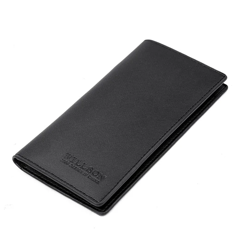 New Fashion Nen's Quality PU Long Section Ultra-thin Wallet Leisure Large Capacity Zipper Multi-card Holder Cash Organizer Hot