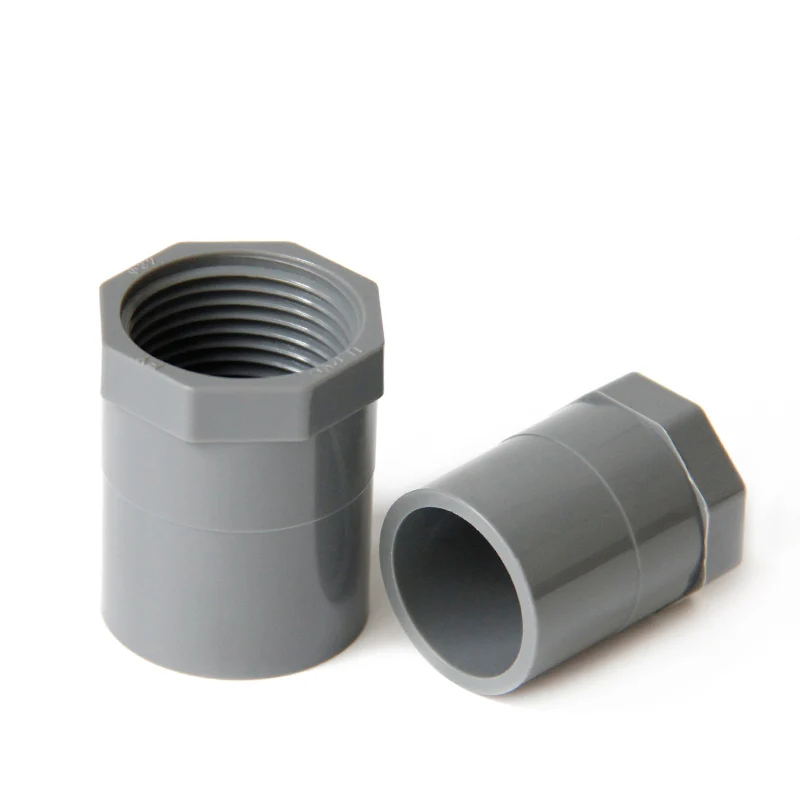 1/2 &quot3/4&quot 1 &quot1-1/4&quot 1-1/2 &quotBSP Женская резьба x 20 мм 25 32 40 50 ID розетка серый фитинг