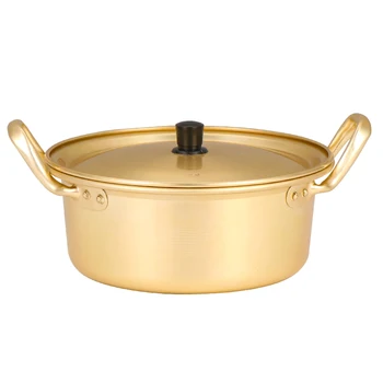 

Ramen Pot Student Dormitory Network Red Soup Pot Yellow Aluminum Pot Anti-scalding Induction Cooker Gas Stove Universal