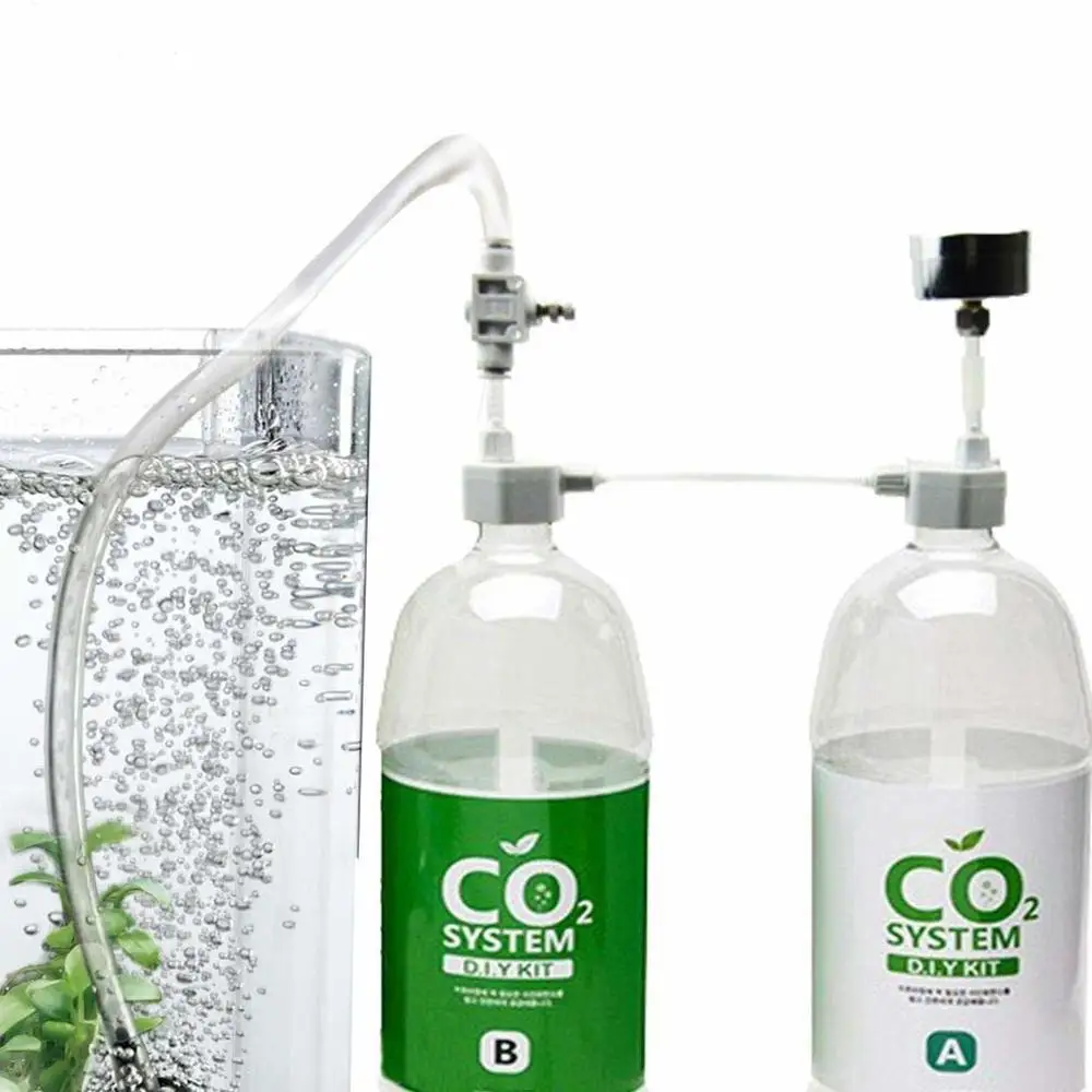 YYAQUA аквариумный аквариум DIY CO2 система CO2 генераторные комплекты с регулировкой воздушного потока давления для водные питомцы и водные растения