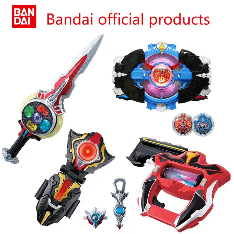 バンダイオリジナルウルトラマンに変換おもちゃロブ操縦ディスクuubリング槍聖剣ゴールドcyroブレスレットロブヘッドダーツギフト アクション トイ フィギュア Aliexpress