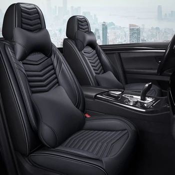 

Full Coverage Eco-leather auto seats covers PU Leather Car Seat Covers for Ford fiesta focus mondeo ecosport kuga edge explorer