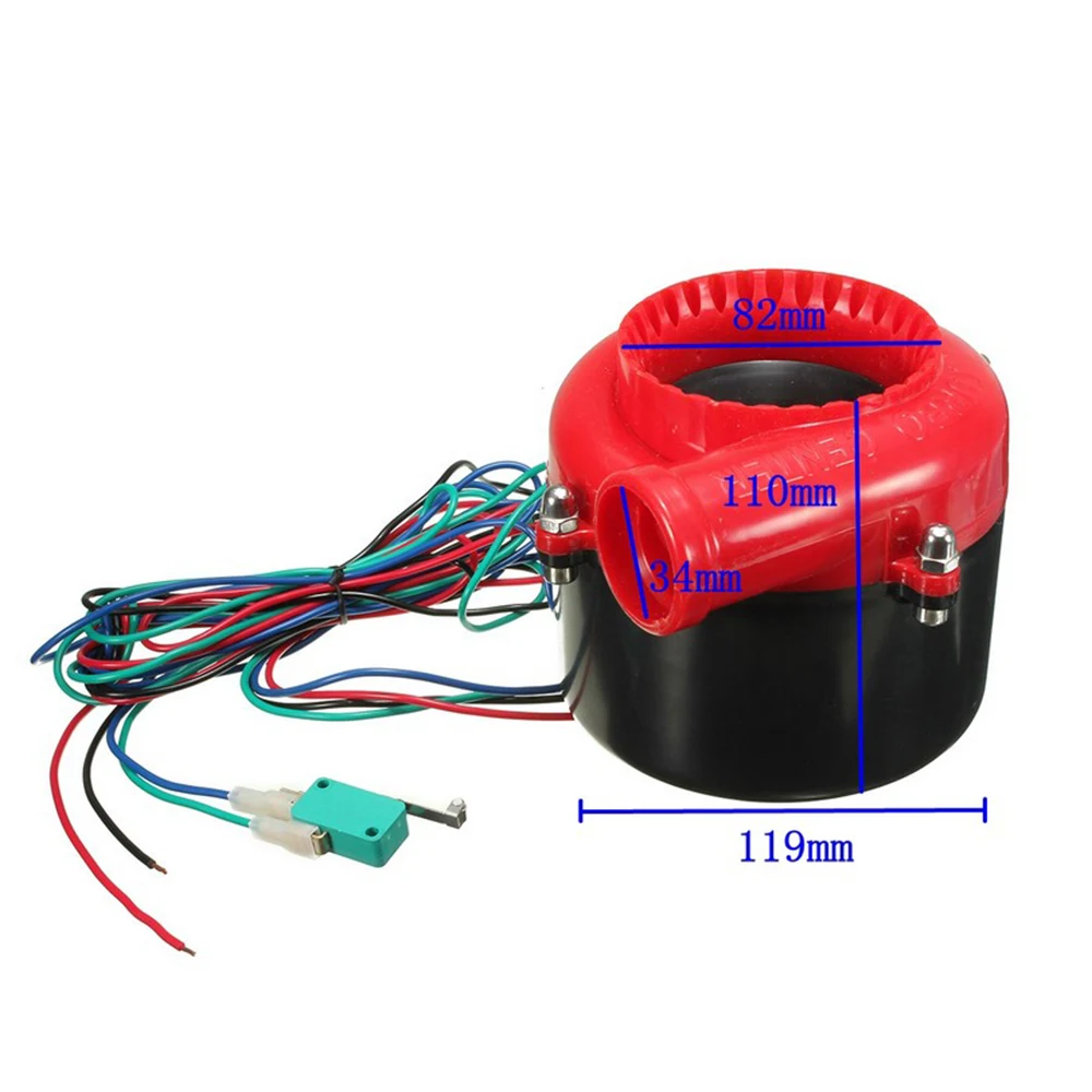 

Car Fake Dump Electronic Turbo Blow Off Hooter Valve Universal Analog Sound BOV Electronic Relief Valve Vehicle Turbo Accessory