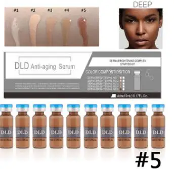 BB сыворотка, светящийся набор, Dermawhite meso, BB Лечебный крем, Mesowhite, макияж, Жидкая основа, профессиональная для лечения тонуса кожи - Цвет: 10pcs BB Cream 5