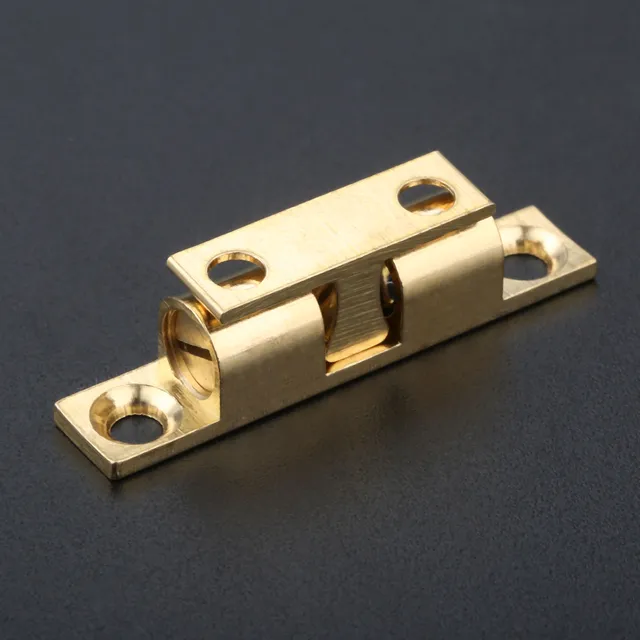 1Pc ทองแดง Dual Ball Touch จับตู้ลิ้นชักตู้ประตูคลิปล็อคฮาร์ดแวร์42มม.ทองเหลืองฮาร์ดแวร์อุปกรณ์เสริม 2