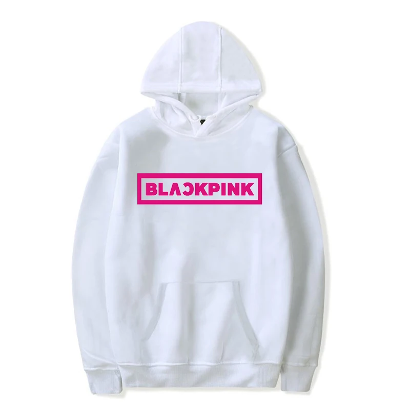 Harajuku толстовки KPOP черные розовые Лиза розовые толстовки Женская толстовка уличная Розовая Одежда для девочек и мальчиков Зимний пуловер с капюшоном