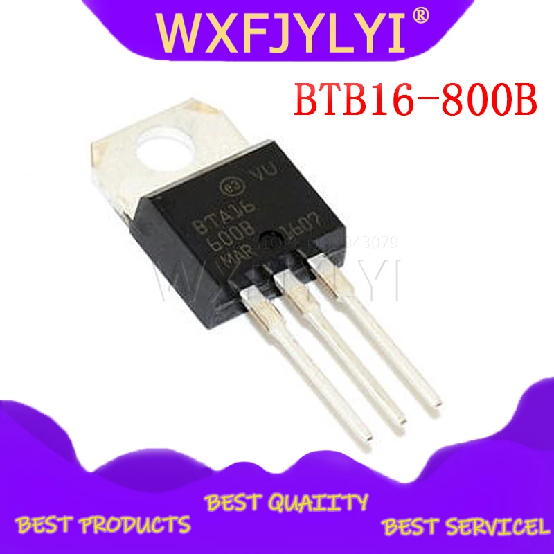 10 шт BTB16-800B BTB016 Triacs 16 Amp 800 вольт TO-220 новый оригинальный | Электронные компоненты и