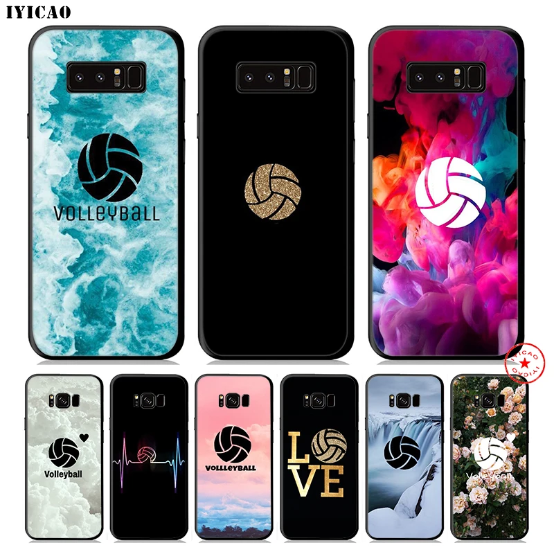 IYICAO Volleyball Sport Ball Play Soft Phone Case for Samsung Galaxy S10e S10 S9 S8 Plus S6 S7 Edge Note 10 9 8 |