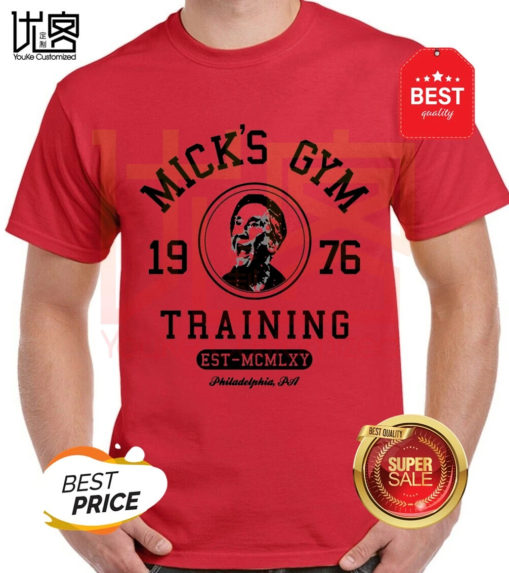 Mighty mick's gym Мужская забавная rocky Футболка Бальбоа боксерский боксер
