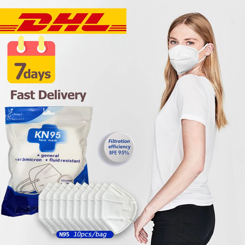 

Fast Shipping !! KN95 Anti Dust Mask N95 Mouth Mask 95% Filtration Features Anti Droplet And Strong Protect Breathable Face Mask