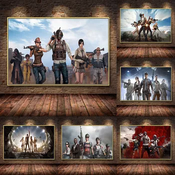 

Games PUBG Shooting Game Quality Oil Painting on Canvas Art Wall Picture Impressionist For Gamer Room Decor