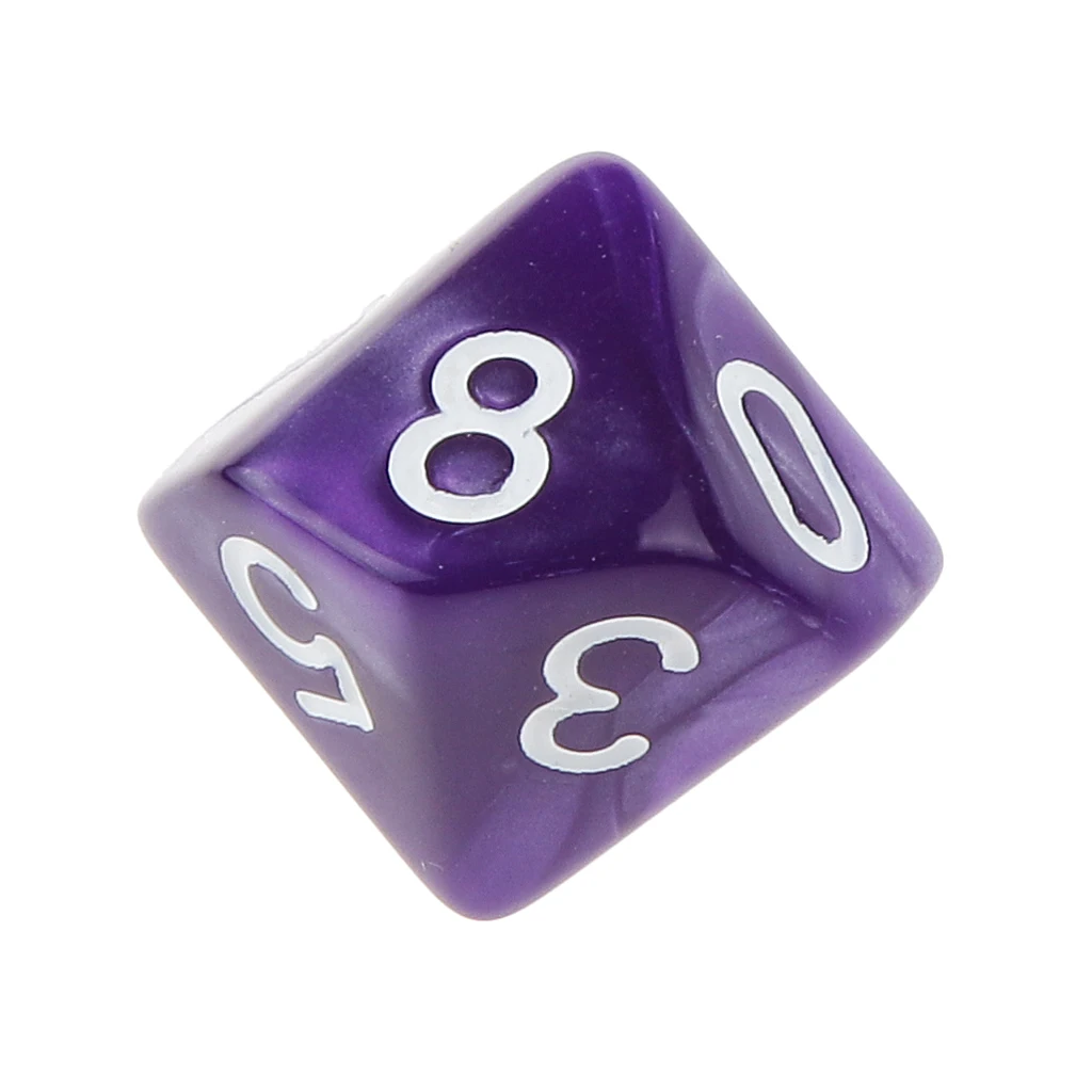 20x 22mm Ten Sided Dice D10 for Playing Dungeons D&D TRPG Roleplay Game Toys Party Gambling Dices Game Digital Dices