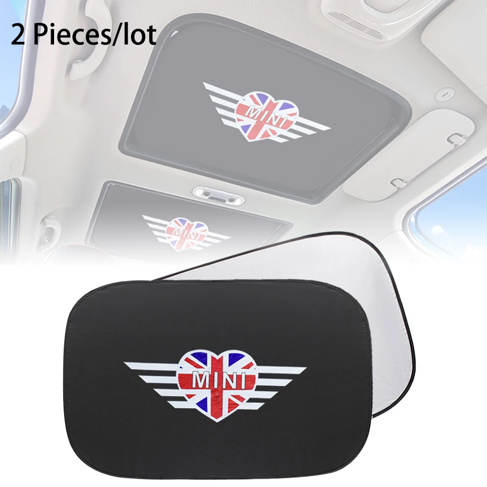 Cubierta de parasol para coche, cubierta de parasol con emblema para MINI Cooper Clubman Countryman R55 R56 R60 R61