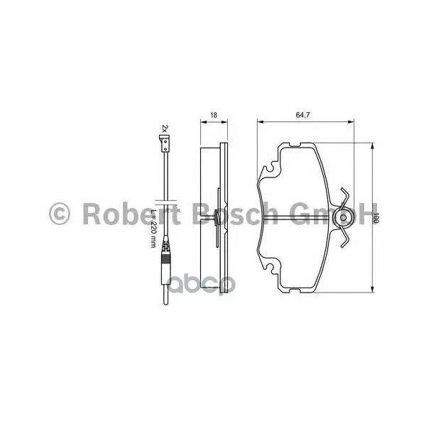 Колодки Тормозные Дисковые Renault Logan, Megane, Clio Передние Bosch арт. 0986467720