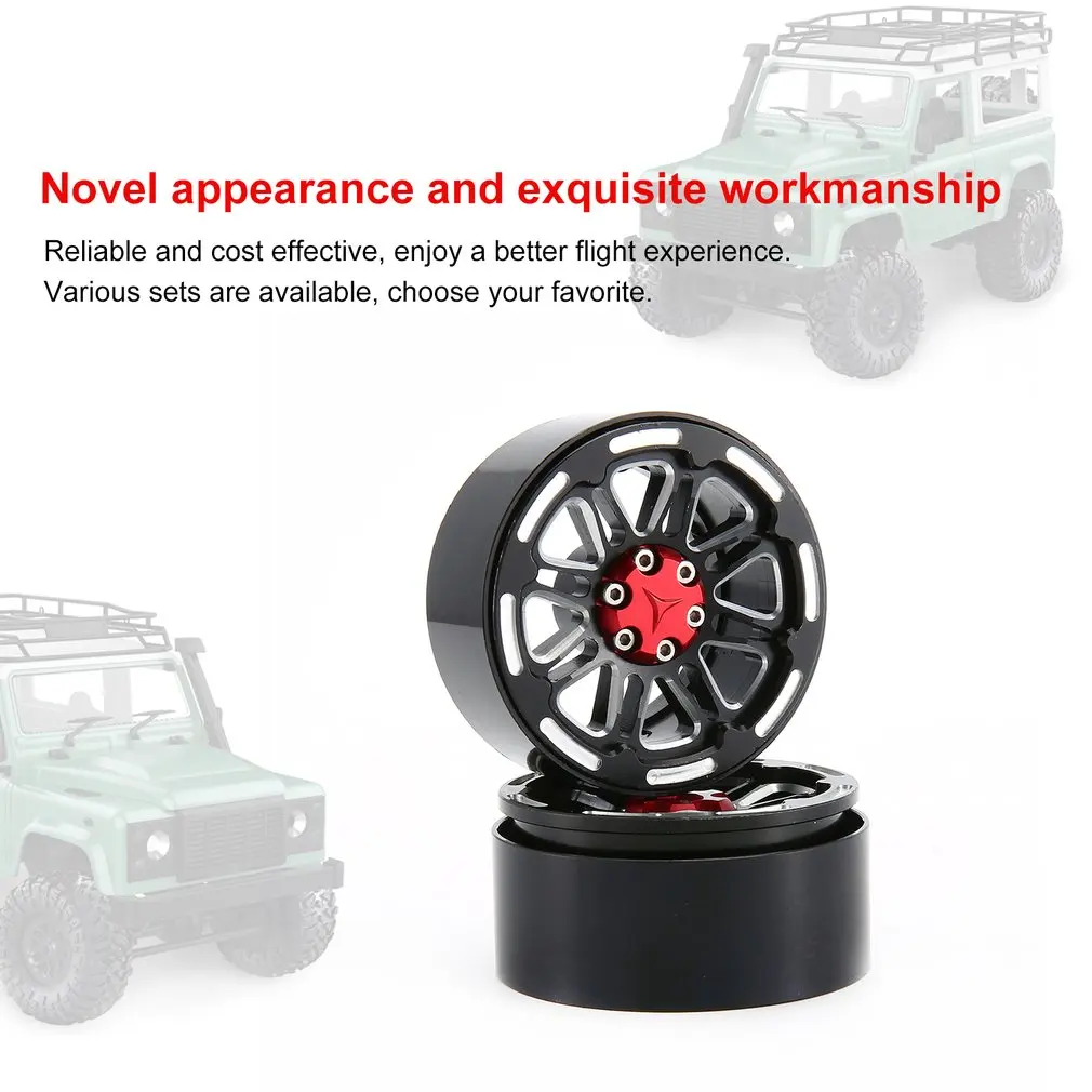 1 пара/2 пары сплав 1,9 ЧПУ Beadlock Колесные диски для 1/10 RC Гусеничный осевой SCX10 SCX10 II 90046 Traxxas TRX4 D90 CJGLG0010