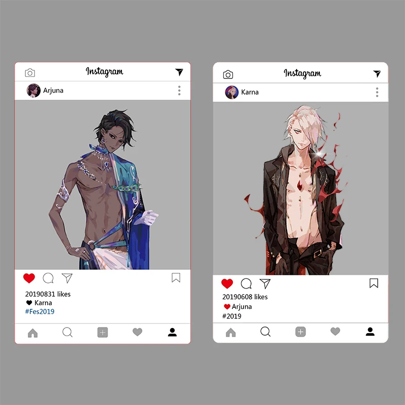 Японский аниме Fate/Grand Order Karna Arjuna прозрачная карточка ПВХ открытка милые подарки