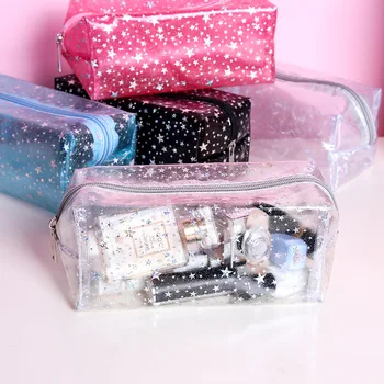 

2020 New Pvc Transparent Frosted Cosmetic Bag Large Capacity Waterproof Toilet Bag Multi-Function Hand Storage Bag