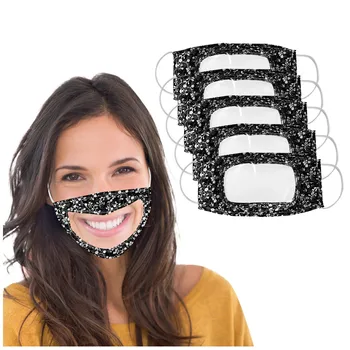 

Clear Mask With Clear Window Visible Expression For The Deaf And Hard Of Hearing Cloth Face Mask Washable Reusable Breathable