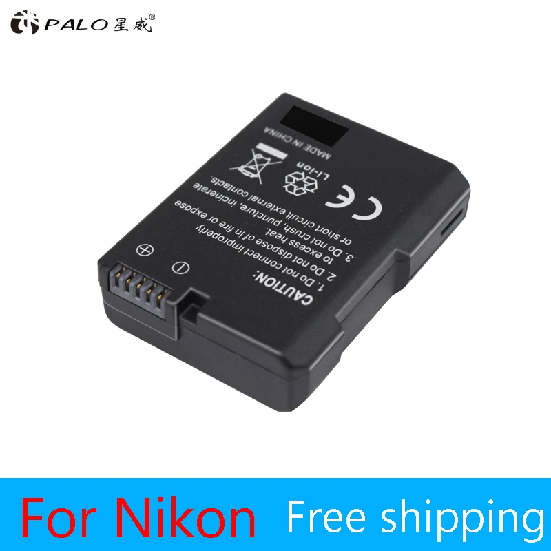 

1pc 1200mAh EN-EL14 EN-EL14A ENEL14 Battery for Nikon D3100 D3200 D3300 D3400 D3500 D5600 D5100 D5200 P7000