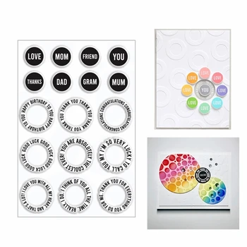 

2020 3D New Metal Cutting Dies Cuts and Clear Stamps Scrapbooking For Paper Card Making Love Tokens Embossing Frames Craft Sets