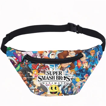 

VEEVANV Fashion Super Smash Bros Printing Fanny Packs For Women Belt Belly Bag Unisex Man Purse Boys Waist Bag Chest Phone Pouch