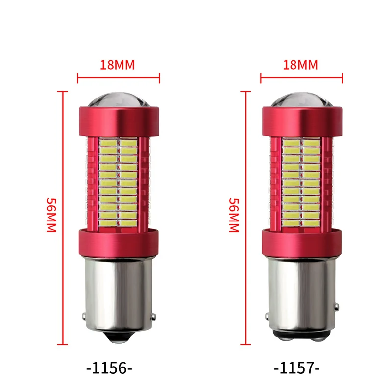 2 шт. BA15S 1156 P21W 1157 светодиодный 106 SMD 4014 автомобиль светодиодный светильник 1157 BAY15D светодиодный Авто дневные ходовые огни, указатель поворота светильник тумана Реверсивные огни лампы