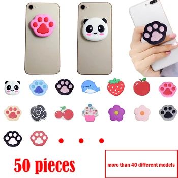 

50 pieces mix mobile phone Universal bracket Cute 3D Animal airbag Phone Expanding Stand Finger Holder phone holder Stand