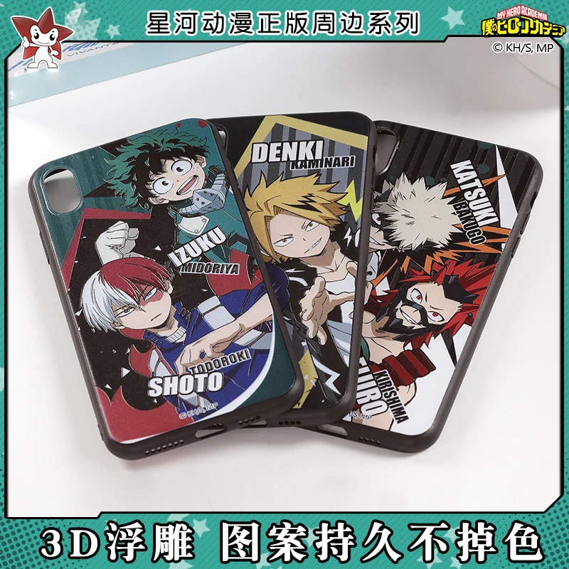 Аниме Мой герой Academy Bakugou кацуки Midoriya Izuku Kaminari Denki чехол для телефона оболочка iphone 6