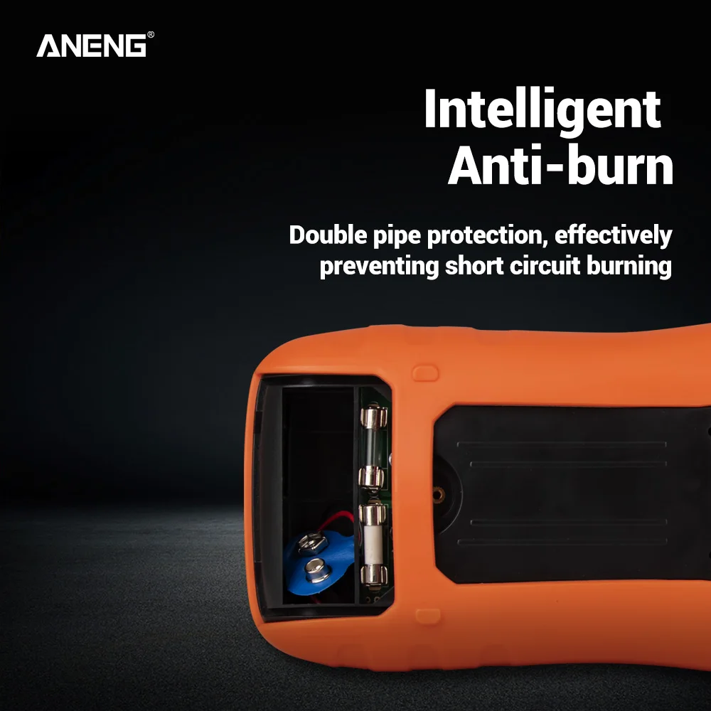 ANENG 9805A+ True RMS Цифровой мультиметр 2000 отсчетов ручное Сопротивление Емкость проводимость температурный транзистор