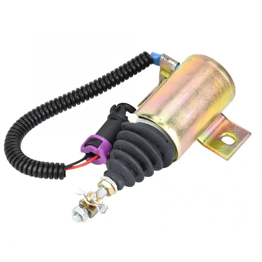DC 12V запорный Соленоидный клапан, пригодный для Foton 483 дизельный Электрический Соленоидный клапан