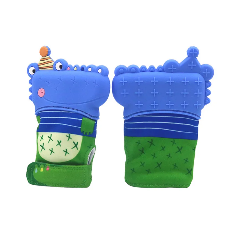 Silicone Beads 1pcs Cartoon Crocodile Animal Silicone Loose Beads Food Grade Baby DIY Teething Necklace Jewelry Making Baby Gift