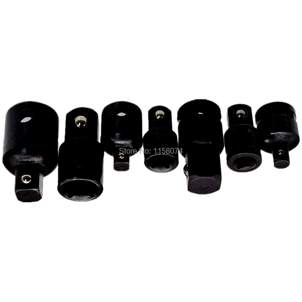 

7pcs Socket Convertor Adaptor Adapter Reducer Set 1/4" 3/8" 1/2" Up Down Socket Adaptor Convertor Reducer Step Up Down Adapter