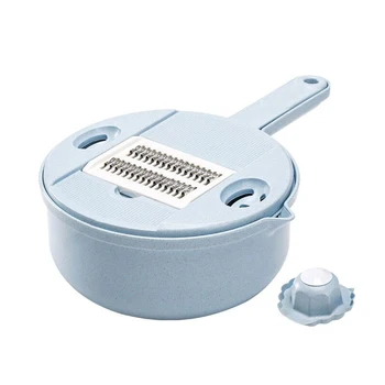 

Multi-functional Vegetable Slicer Cutter Shredder Multipurpose Grater with 5 Blades for Home Kitchen FPing