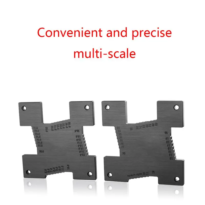 

2Pcs High Precision Height Gauge 5-36.5mm Woodworking Router Table Engraving Machine Electric Circular Saw Measuring Tool Ruler