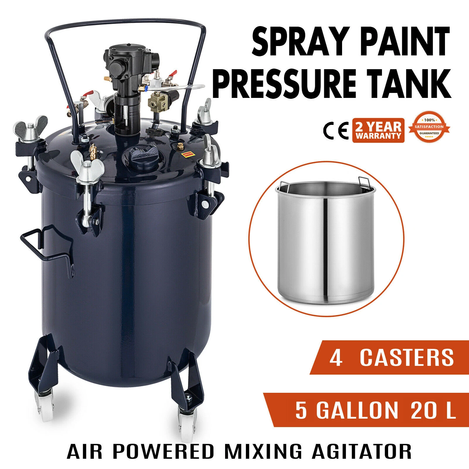 Tools Power Tools Pneumatic Pressure bucket Barrel with Spray Paint Gun