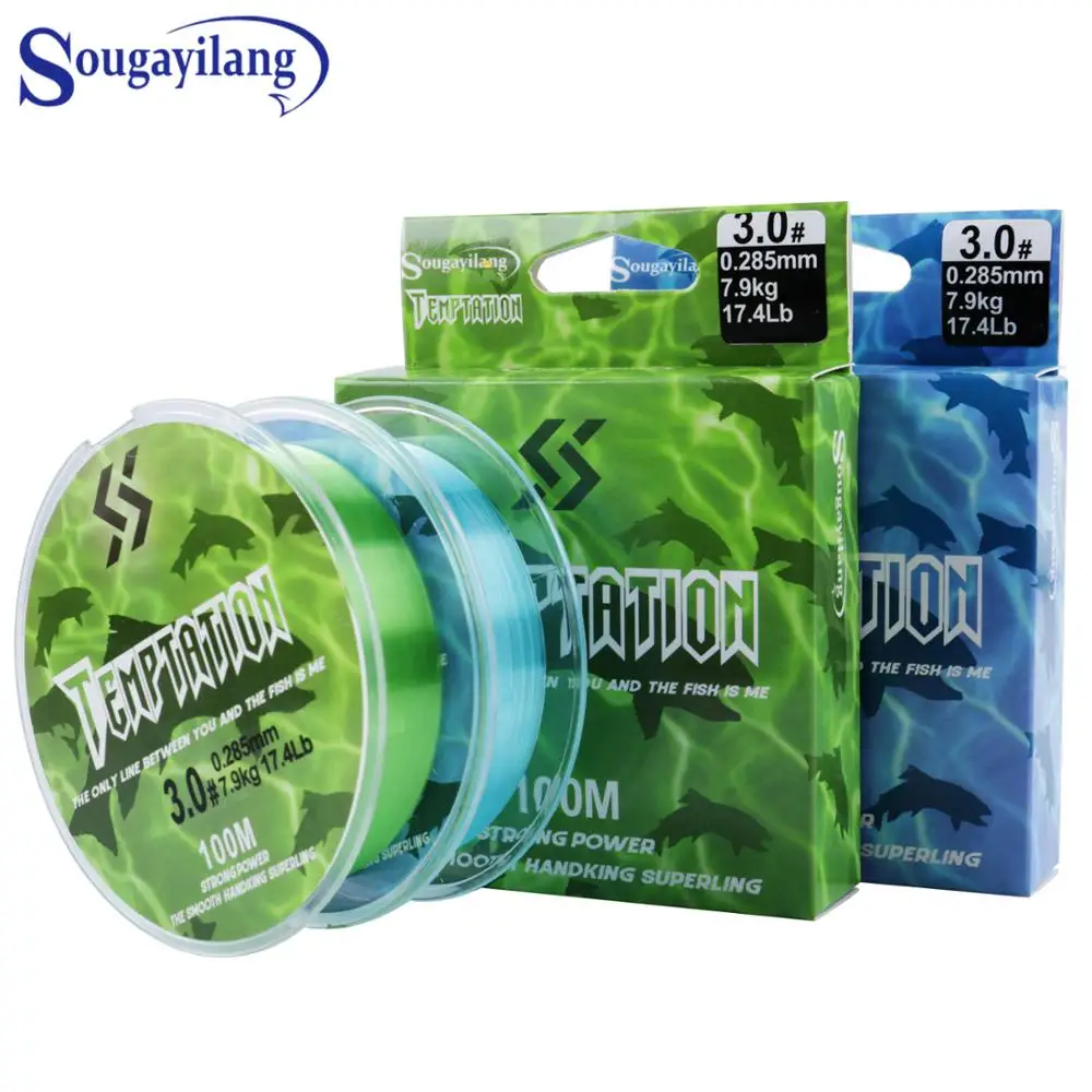 

Sougayilang Saltwater Freshwater 100M Nylon Fishing Line Monofilament Thin Fishing Line Smooth Casting Thread Fishing Line
