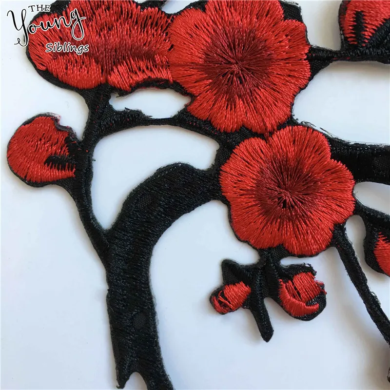 Sewing Patches lace sewing accessories lace sewing supplies lace accessories lace garment accessories clothing accessories sewing patches plum blossom Collar Neckline Applique Embroidery Sewing on Patches Sewing Fabric Accessories 1pcs
