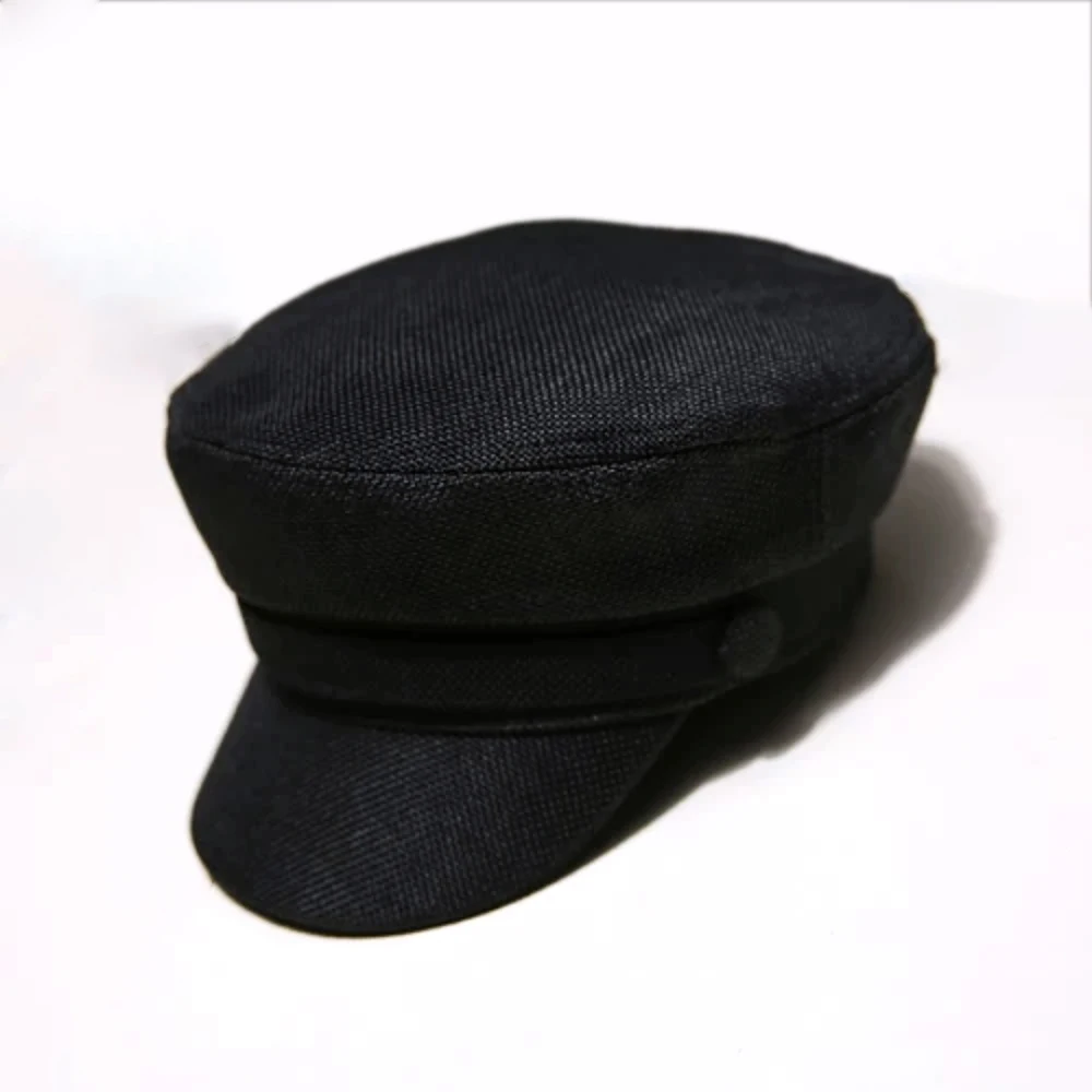 Женская шапка, кепка в стиле милитари, весенне-осенняя льняная восьмиугольная однотонная бейсболка на плоской подошве, армейские кепки, молодежная Студенческая шляпа, женская - Цвет: 1