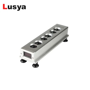 

High-quality Power Supply plug Filter Power Purifier Socket With Voltage Display extension socket For HiFi Audio amplifier T0962