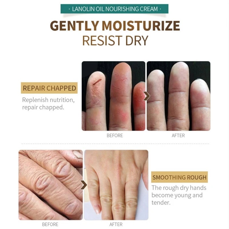 Lanolin Oil Moisturizing Nourishing Face Cream Firming Skin Brighten Skin Color Facial Care Cream