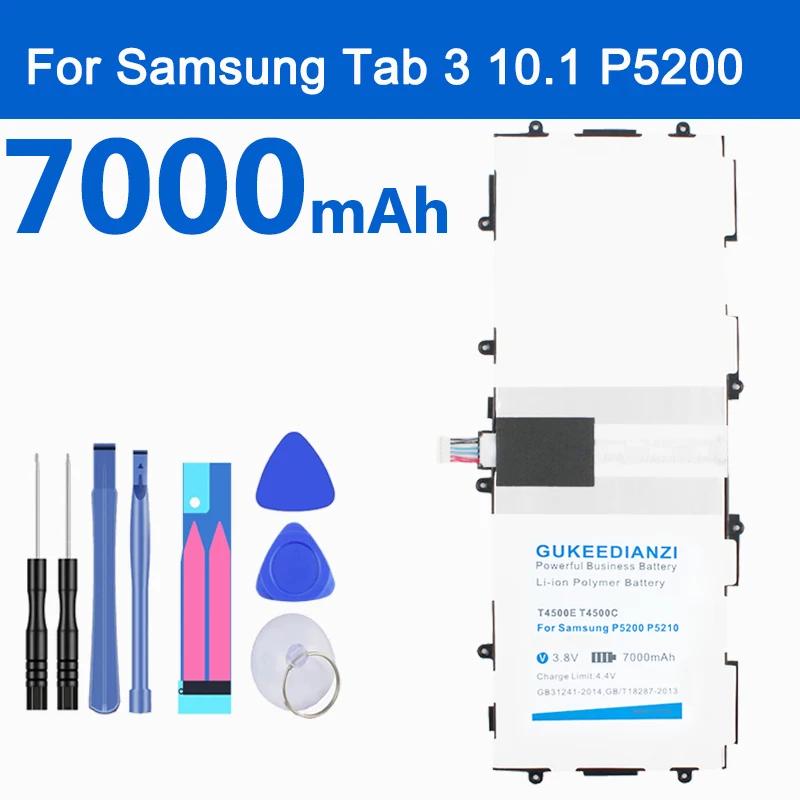 GUKEEDIANZI T4500E T4500C 7000 мАч планшет Tab3-10.1 Замена Батарея для samsung Galaxy Tab 3 10,1 GT P5200 P5210 P5220 P5213