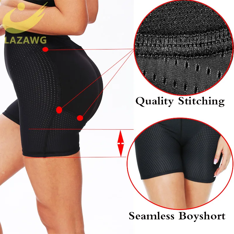 LAZAWG  Butt Lifter Enhancer Shapewear Panties Padded Butt Hip Enhancer Shaper Panties Underwear Thigh Slimmer  Shorts Seamless extreme tummy control shapewear