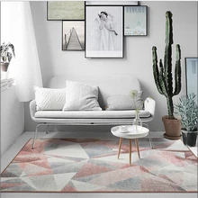 Ковер в скандинавском стиле с геометрическим узором для гостиной, домашний декор, ковер для гостиной, спальни, мягкие большие напольные коврики для детской комнаты